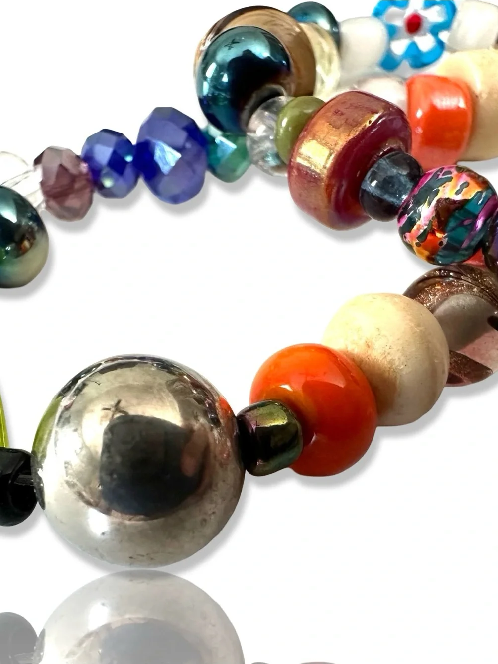 1 Pound Mixed Vintage Beads, NO ACRYLIC
